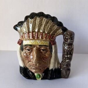 Vintage Royal Doulton North American Indian D6614 1966 4.5"